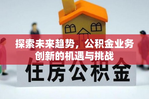 绥宁探索未来趋势，公积金业务创新的机遇与挑战