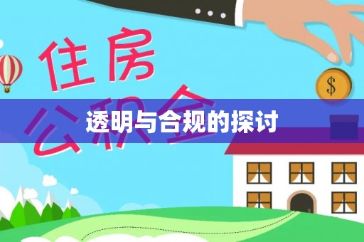 绥宁透明与合规的探讨