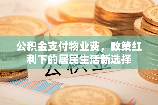 绥宁公积金支付物业费，政策红利下的居民生活新选择
